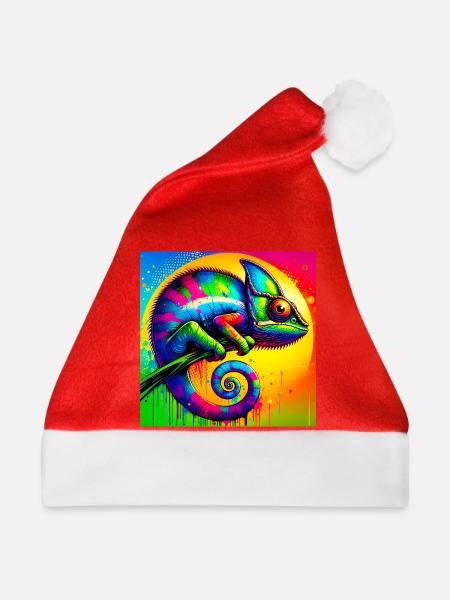 Chamäleon - Weihnachtsmütze - Rot