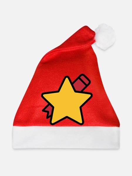 Stern Stift Schule Lehrer - Weihnachtsmütze - Rot