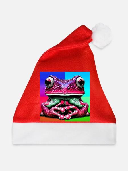 Frosch - Weihnachtsmütze - Rot