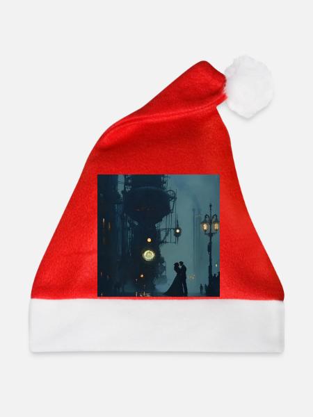 Dampferromantik im Nebel - Weihnachtsmütze - Rot