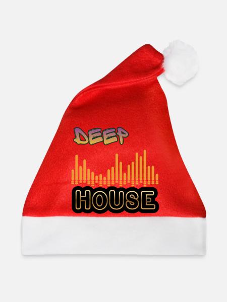 Deep House. - Weihnachtsmütze - Rot