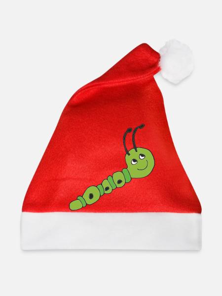 raupe - Weihnachtsmütze - Rot