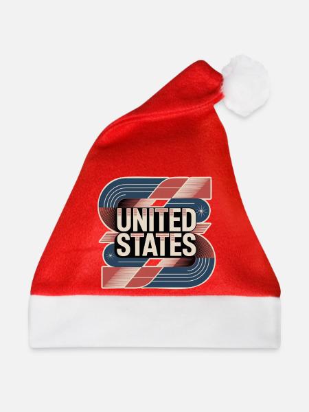 United States  - Weihnachtsmütze - Rot