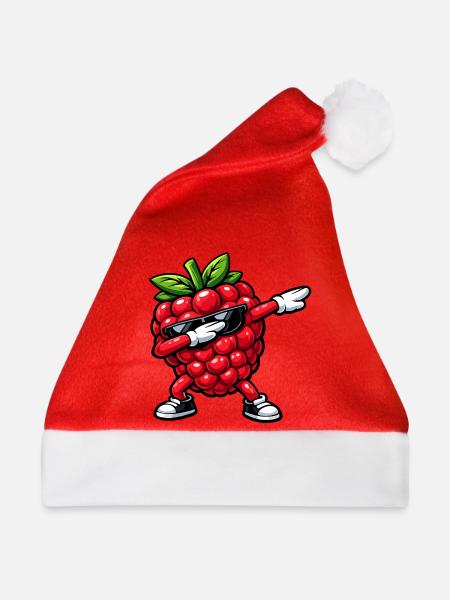 Dabbing Himbeere - Weihnachtsmütze - Rot