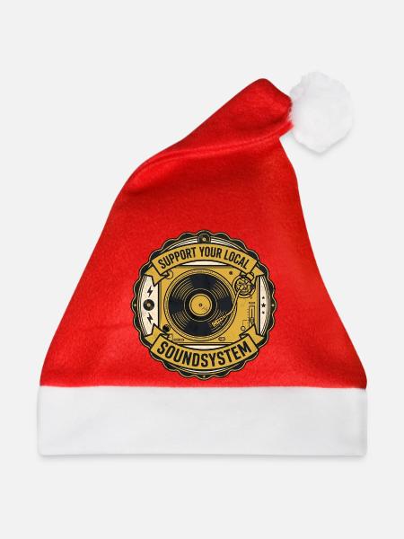 Support Local Soundsystem - Weihnachtsmütze - Rot