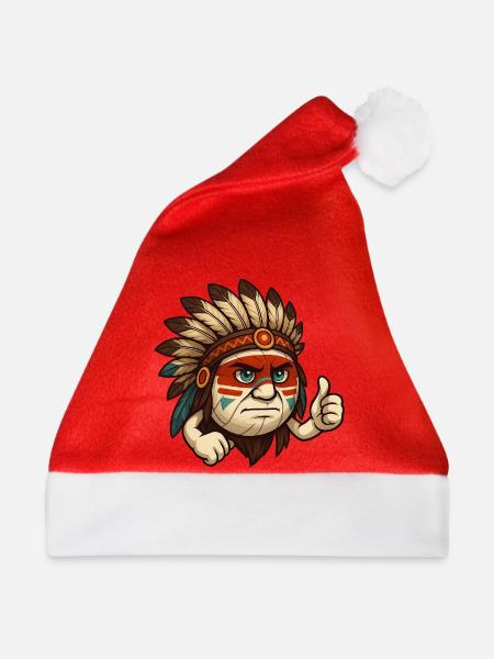 Volleyball Häuptling - Weihnachtsmütze - Rot
