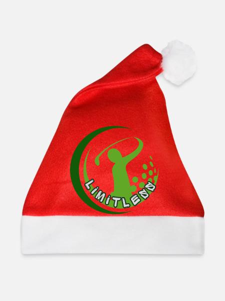 Grenzenlose Golfer-Schwungsilhouette - Weihnachtsmütze - Rot
