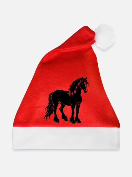 Shire Horse - Weihnachtsmütze - Rot
