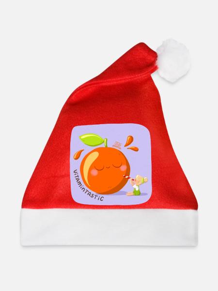 VitaminTASTIC Orangenzauber - Weihnachtsmütze - Rot