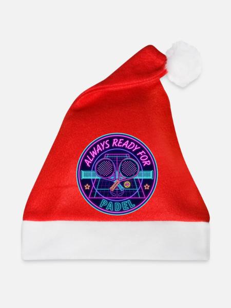 Neon Padel Club Logo - Weihnachtsmütze - Rot