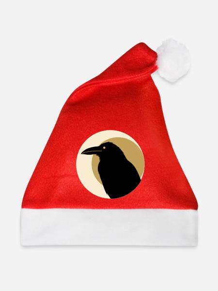 Rabenmond Streetwear Symbol Dark Raven - Weihnachtsmütze - Rot
