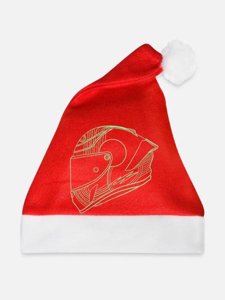 Helm - Weihnachtsmütze - Rot