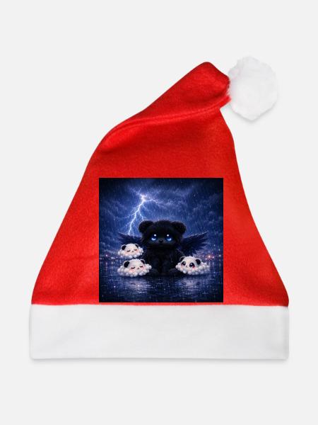 Dark Spirit Panda - Weihnachtsmütze - Rot