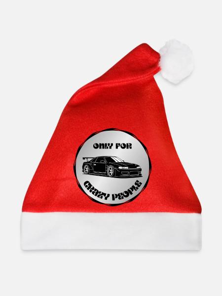 Nur für verrückte Autoleute - Weihnachtsmütze - Rot
