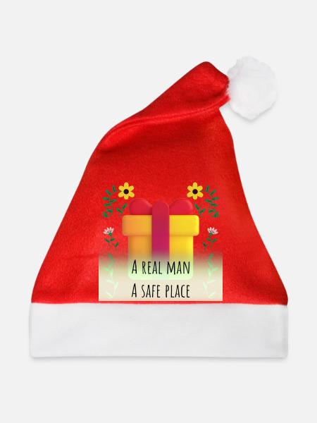 Echter Mann, sicherer Ort - Weihnachtsmütze - Rot