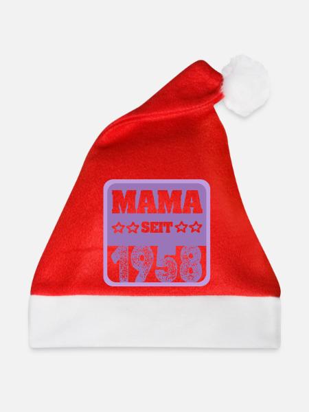 Mama 1958 - Weihnachtsmütze - Rot