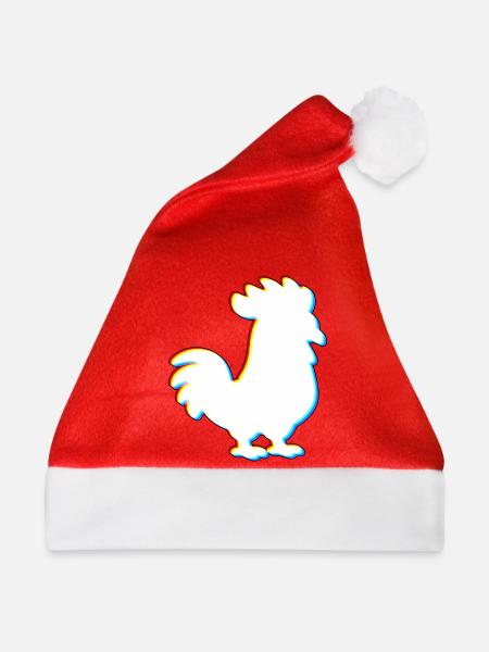 EDM Chicken – Elektronische Tanzmusik - Weihnachtsmütze - Rot
