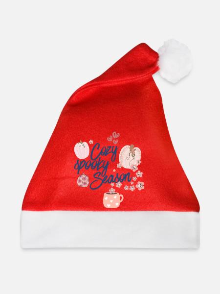 Pastell Cozy Gruselzeit - Weihnachtsmütze - Rot