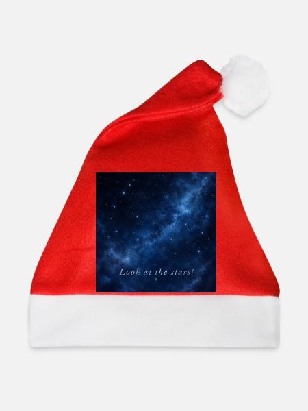 Sternenhimmel - Weihnachtsmütze - Rot