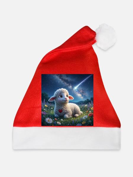 Lammy_watching_falling_star - Weihnachtsmütze - Rot