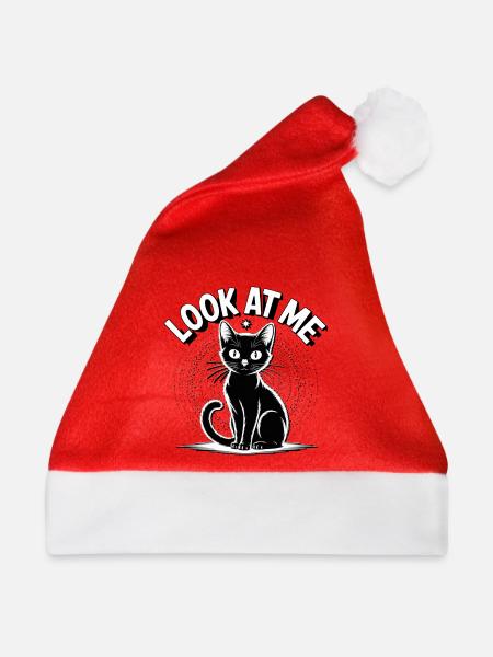 Sternenkatze Schau mich an - Weihnachtsmütze - Rot