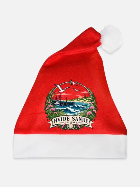 Hvide Sande Küstenromantik - Weihnachtsmütze - Rot