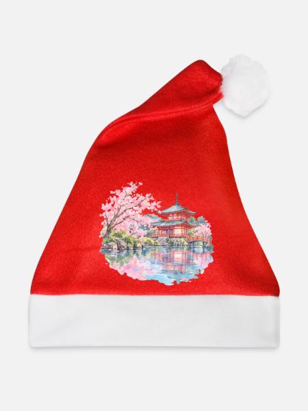 Kirschblütenpark am Pagodensee - Weihnachtsmütze - Rot - Vorne