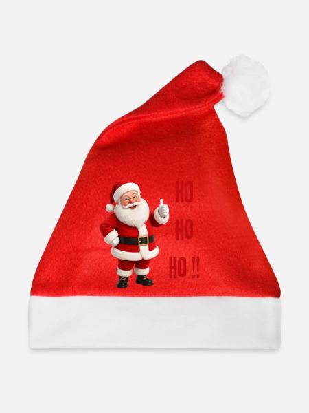 Weihnachtsmann Ho Ho Ho Fest - Weihnachtsmütze - Rot