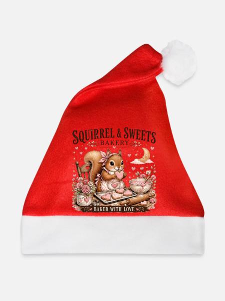 Squirrel Sweets Bakery: Mit Liebe gebacken - Weihnachtsmütze - Rot