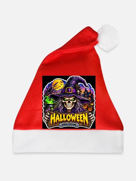 SkullCostume – Halloween-Ausgabe: Die Hexe - Weihnachtsmütze - Rot