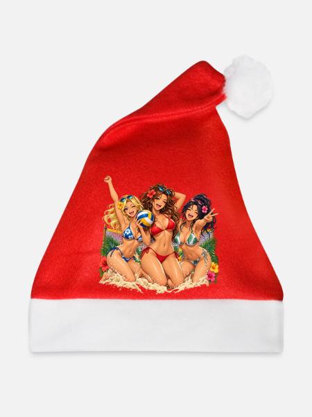 Beach Volley Besties - Weihnachtsmütze - Rot