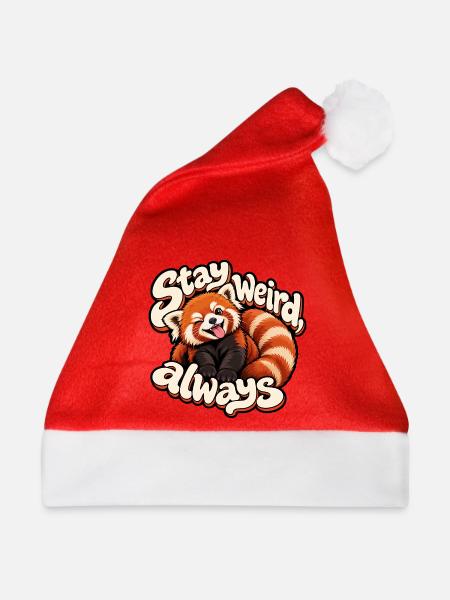 Kleiner Panda - Weihnachtsmütze - Rot