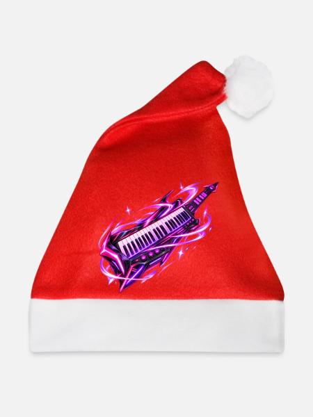 Neon Galaxy Keytar - Weihnachtsmütze - Rot