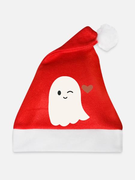 Halloween Geist Herren - Weihnachtsmütze - Rot - Vorne