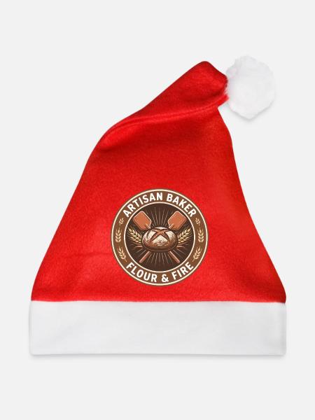 Artisan Baker Sauerteig-Brot-Peels-Abzeichen-Geschenk - Weihnachtsmütze - Rot