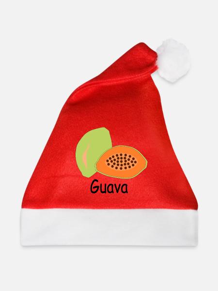 Papaya Tropenfrucht Motiv - Weihnachtsmütze - Rot