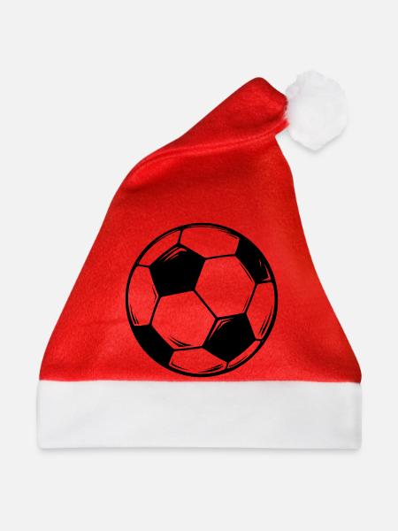 Fußball Design - Weihnachtsmütze - Rot