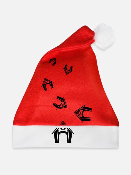 Hundehütte Hund - Weihnachtsmütze - Rot