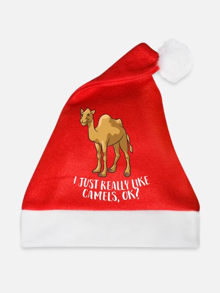 Lustige Kamele Ich mag Kamele einfach wirklich - Weihnachtsmütze - Rot