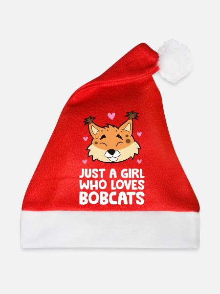Nur ein Mädchen, das die Bobcats liebt - Weihnachtsmütze - Rot - Vorne