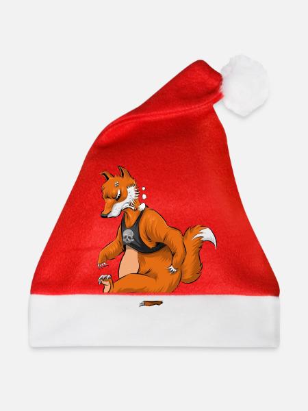 Fuchs - Weihnachtsmütze - Rot