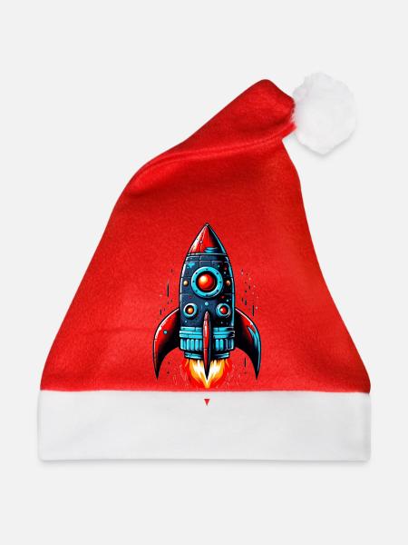 Raketenmann als Durchstarter Gewinner - Weihnachtsmütze - Rot