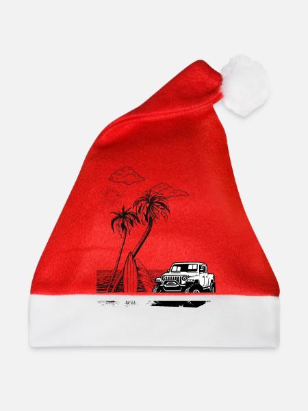 Geländewagen Beach - Weihnachtsmütze - Rot