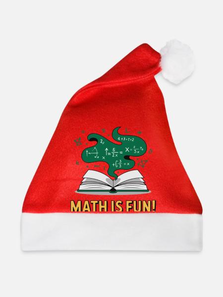 MATHEMATIK - Weihnachtsmütze - Rot