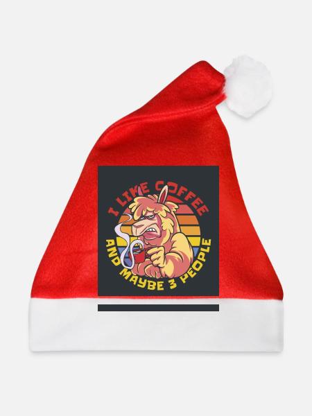 16992 GrumpyAlpakaTshirt PR - Weihnachtsmütze - Rot
