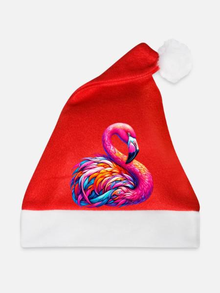 Flamingo - Weihnachtsmütze - Rot