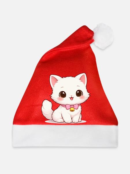 Kätzchen Glockenzauber - Weihnachtsmütze - Rot