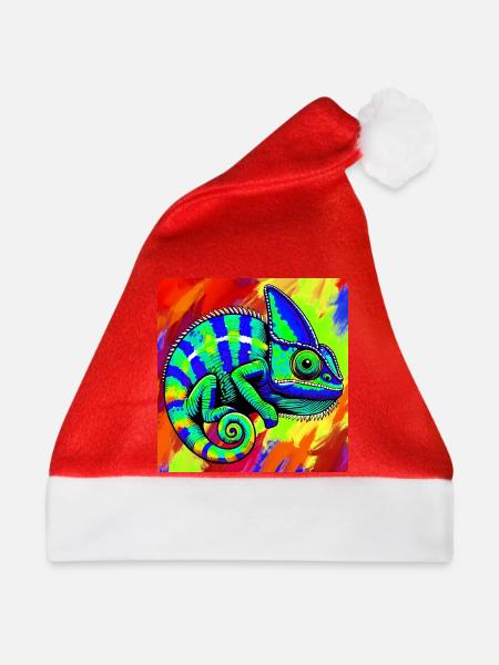 Chamäleon - Weihnachtsmütze - Rot