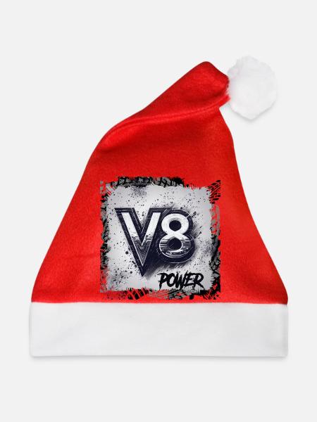 V8-Leistung - Weihnachtsmütze - Rot