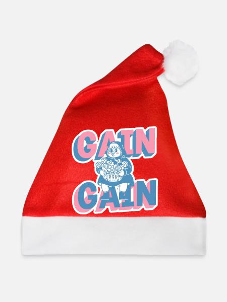 Gain Gain Gym-Mädchen Cartoon - Weihnachtsmütze - Rot